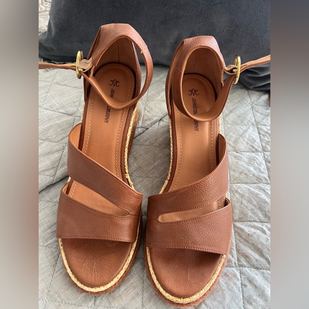 Johnston & Murphy Wedge Espadrille Sandals